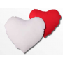 Federa cuscino cuore per stampa sublimazione in poliestere bianco rosso