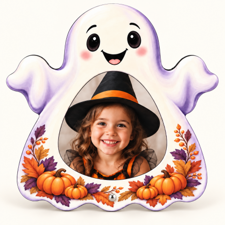 Cornice Fantasma Halloween in MDF 3 mm per sublimazione