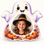 Cornice Fantasma Halloween in MDF 3 mm per sublimazione