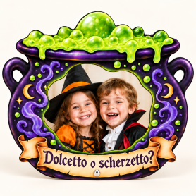 Cornice Pentola Halloween in MDF 3 mm per sublimazione