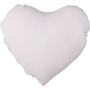 Federa cuscino cuore per stampa sublimazione in poliestere bianco