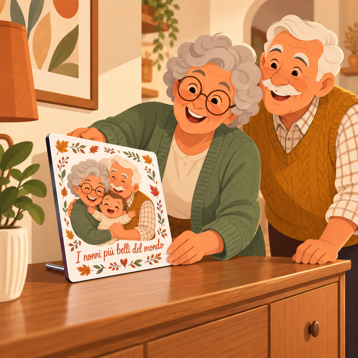 Cornici in MDF - esempio di personalizzazione per la Festa dei Nonni