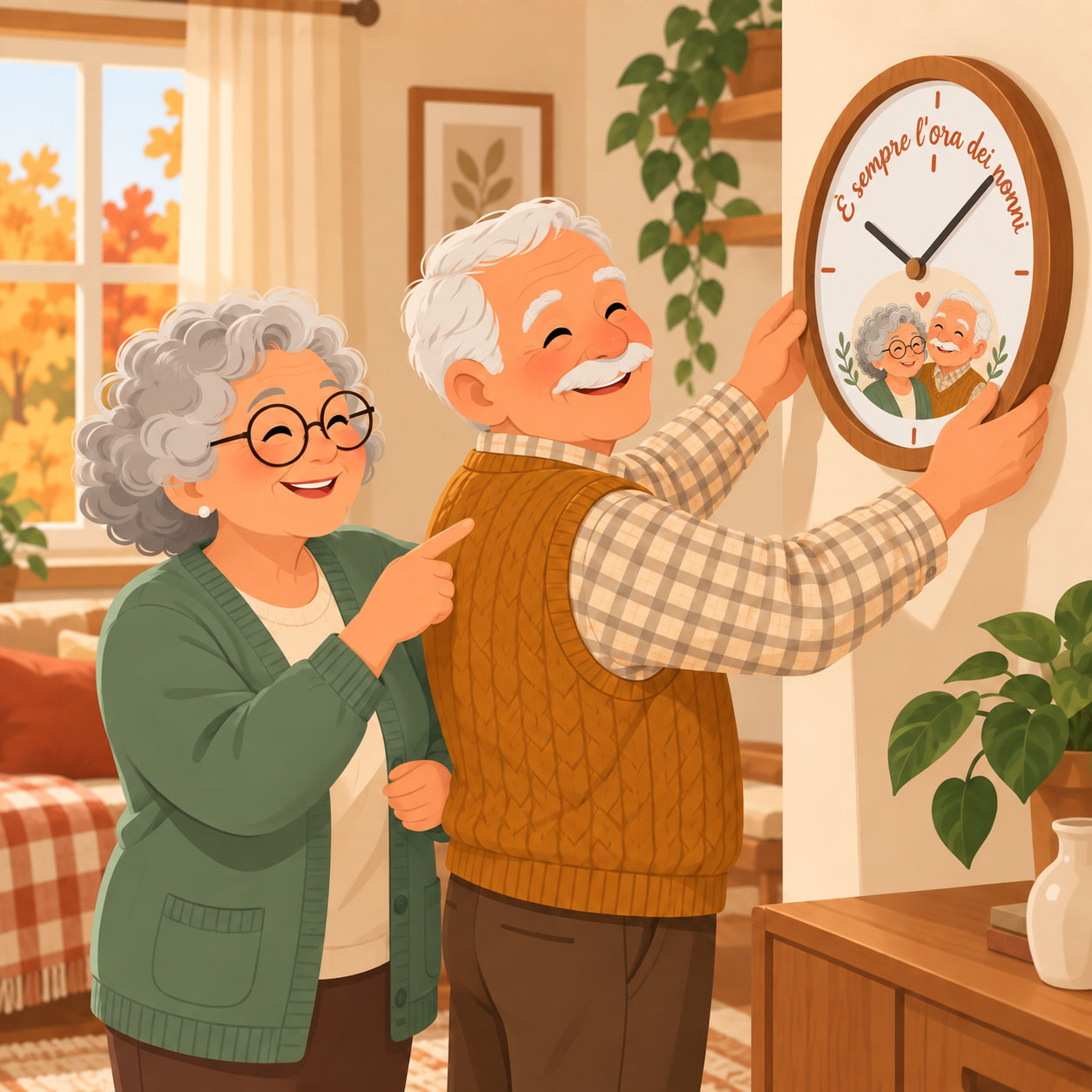 Orologi - esempio di personalizzazione per la Festa dei Nonni
