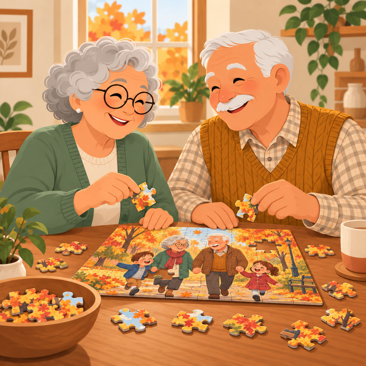 Puzzle - esempio di personalizzazione per la Festa dei Nonni